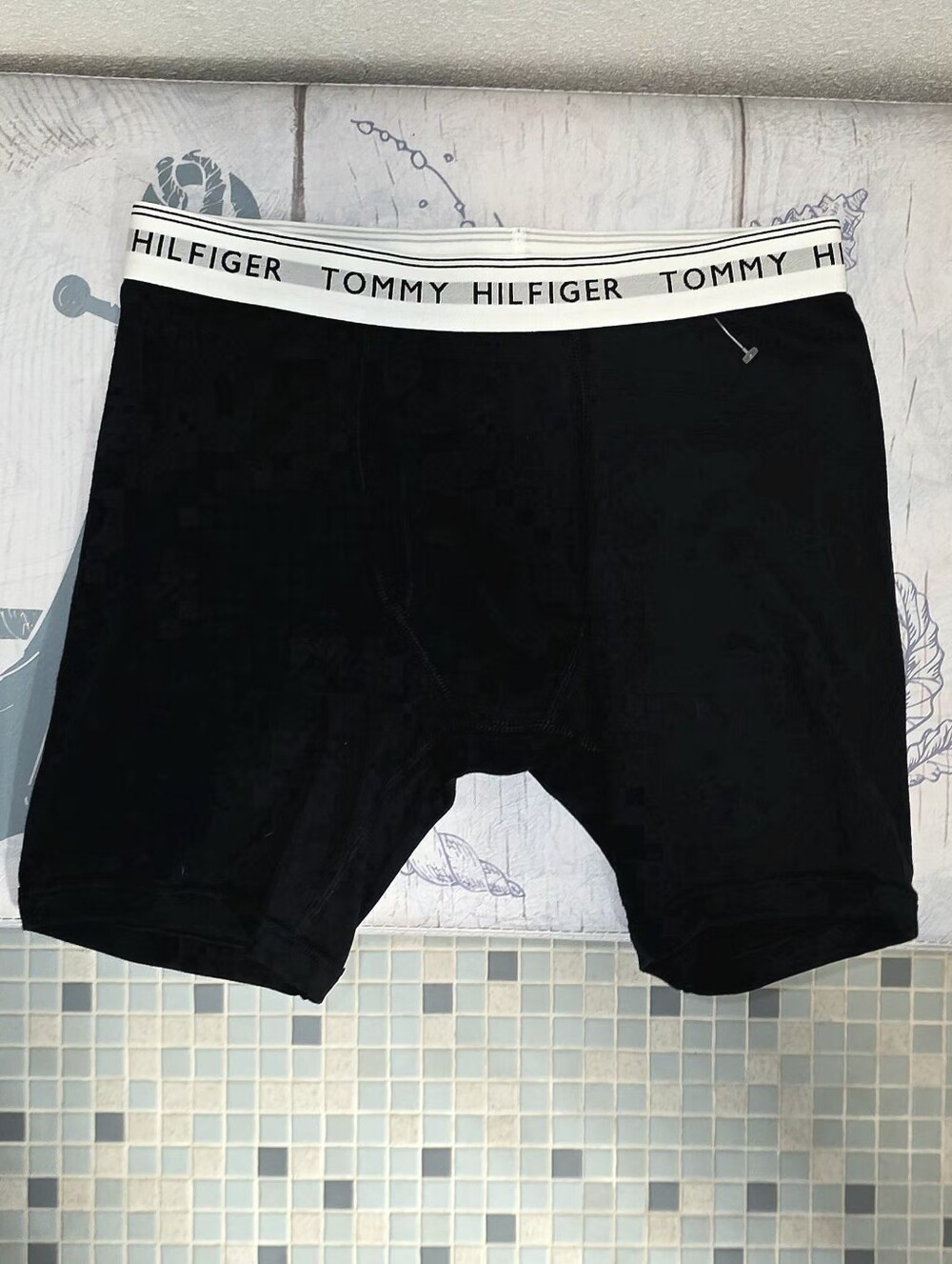 Tommy Hilfiger Mens Black Stretch Boxer Briefs